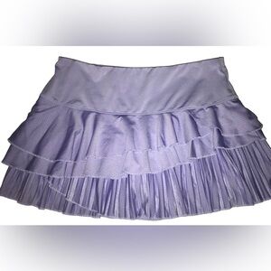 Lucky in Love Lilac Ruffled Tennis Skirt Medium